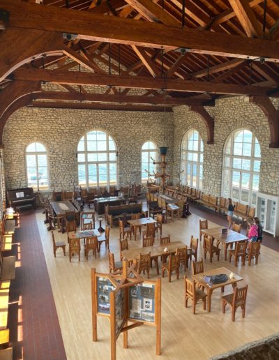 Inside Rock Island Boathouse