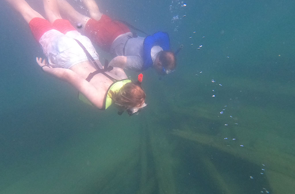 Swimming Among Door County Shipwrecks