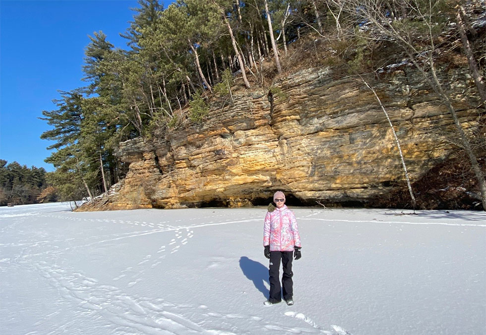 Mirror Lake an ideal Wisconsin winter weekend destination.