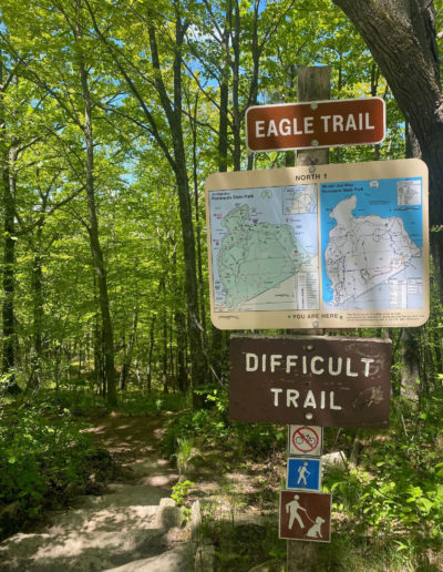 Eagle Trail Sign at Peninsula State Park