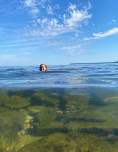 Eagle Trail at Peninsula State Park in Wisconsin - Swimming