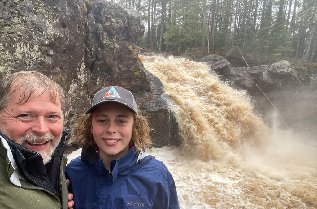 Waterfalls at Amnicon Falls State Park in Wisconsin