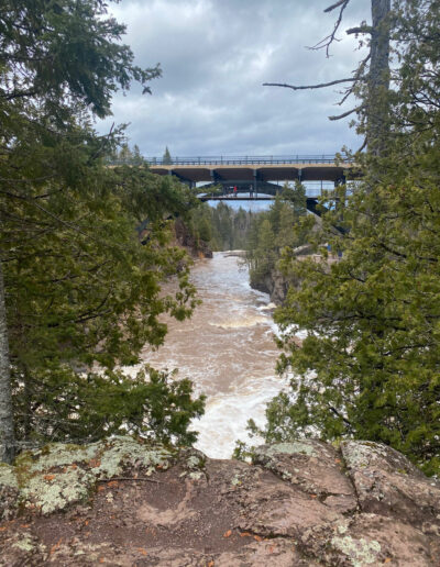 Gooseberry Falls on the North Shore of Lake Superior near Duluth, MN.