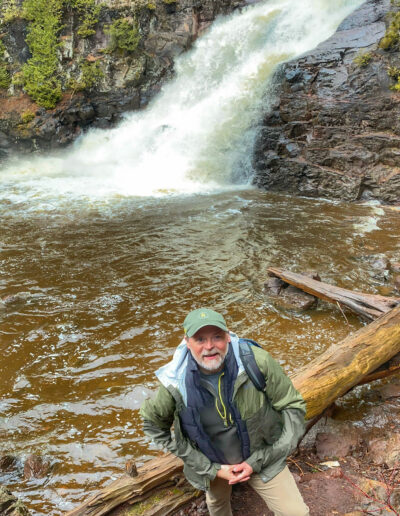 Caribou Falls on the North Shore of Lake Superior in Minnesota.