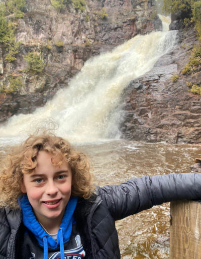 Caribou Falls on the North Shore of Lake Superior in Minnesota.