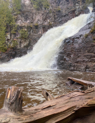 Caribou Falls on the North Shore of Lake Superior in Minnesota.