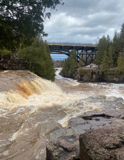 Gooseberry Falls on the North Shore of Lake Superior near Duluth, MN.