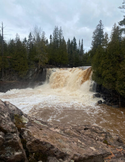 Gooseberry Falls on the North Shore of Lake Superior near Duluth, MN.