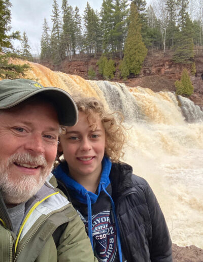 Gooseberry Falls on the North Shore of Lake Superior near Duluth, MN.