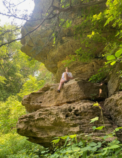 Natural Bridge State Park in the Driftless Region of Wisconsin