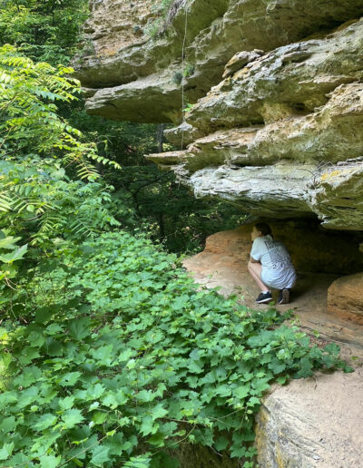 Natural Bridge State Park in the Driftless Region of Wisconsin