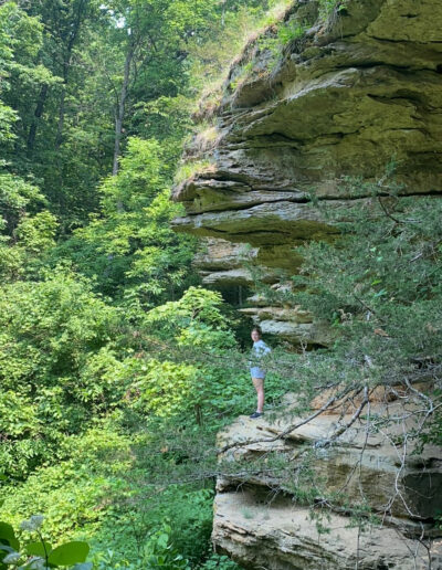 Natural Bridge State Park in the Driftless Region of Wisconsin