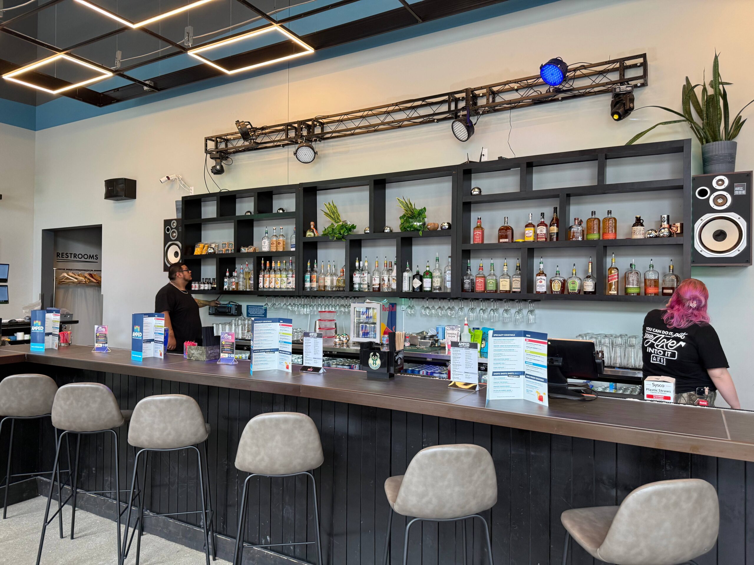 AMPED-Bar-True-Echo-VR The Bar at AMPED and True Echo VR in Milwaukee's Brewery District