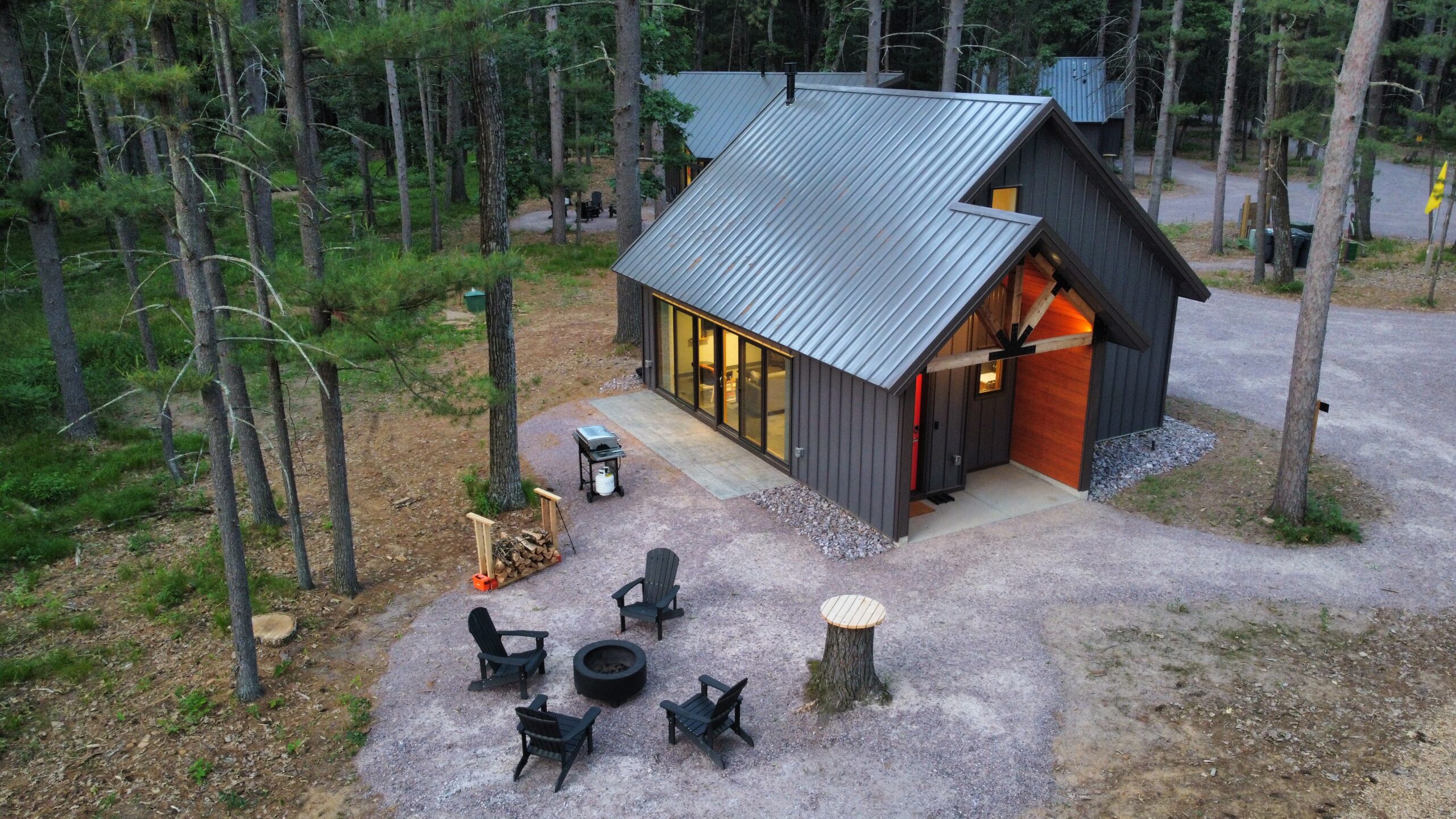 Orange Tractor Retreat - Wisconsin Glamping Cabin Rentals