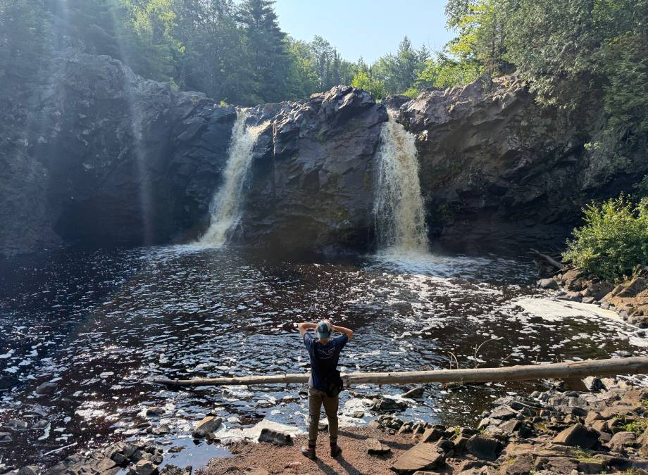 Little Manitou Falls at Pattison State Park in Wisconsin