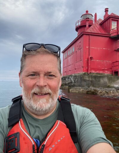 Sturgeon Bay Pierhead lighthouse, one of many Door County Lighthouses