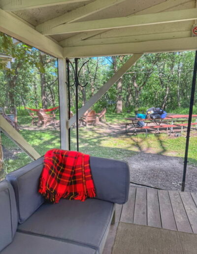 Camp Kettlewood Screened in Porch View